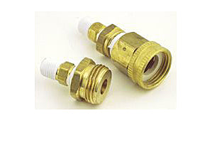 Solenoid Adapters M6158-B - image of Brass adapter with brass garden hose fitting